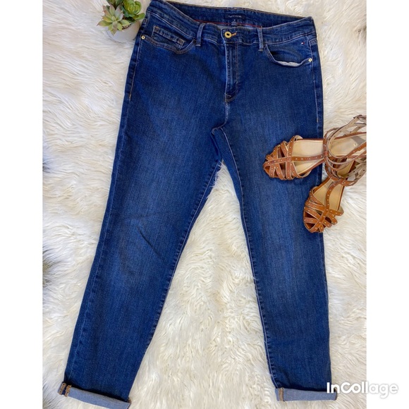 Gap mid rise straight lady mommy jeans denim 10 - Picture 7 of 7